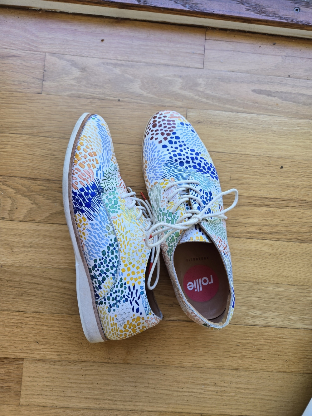 Rollie Multicolor Leather Derby Sneakers